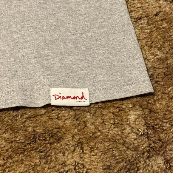Diamond Supply Co. Small Pocket T-Shirt Grey XLarge - Picture 3 of 5